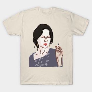 Girl Smoking T-Shirt